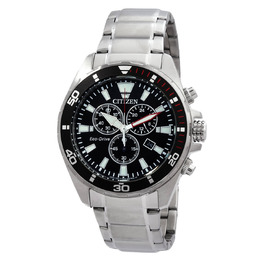 Citizen Brycen Chronograph Eco-Drive Black Dial Mens Watch AT2438-53E