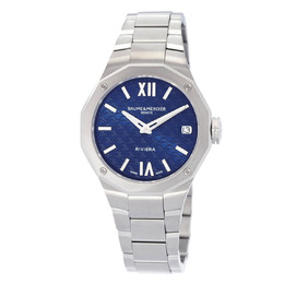 Baume & Mercier Riviera Quartz Blue Dial Ladies Watch m0a10727