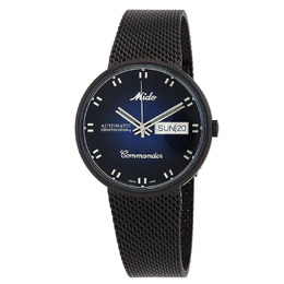 Mido Commander Shade Mens Automatic Blue Dial Watch Ref: M842932511