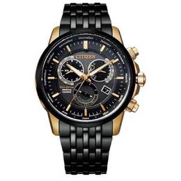 Citizen Perpetual Calendar Alarm Black Dial Mens Watch BL8156-80E