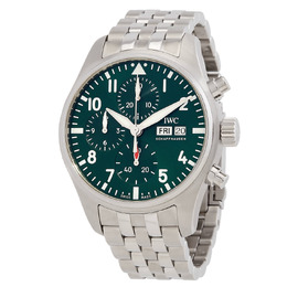 IWC Pilot Chronograph 41 Automatic Green Dial Mens Watch IW388102