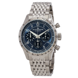 Alexander Alexander 2 Chronograph Automatic Blue Dial Mens Watch a480-le