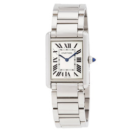 Cartier Tank Must Quartz Silver Dial Mens Watch wsta0052