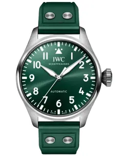 IWC Big Pilot Automatic Men's Watch IW329306 Green Dial Rubber Strap