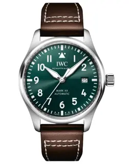 IWC Pilot's Mark XX Automatic Green Dial Men's Watch - Model IW328205