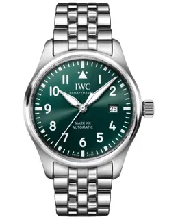IWC Pilot's Mark XX Automatic Green Dial Steel Men's Watch IW328206