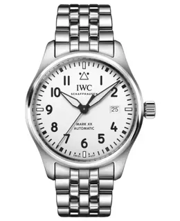 IWC Pilot's Mark XX IW328208, White Dial Steel Men's Automatic Watch