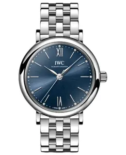 IWC Portofino IW357413 - Blue Diamond Dial Steel Women's Watch