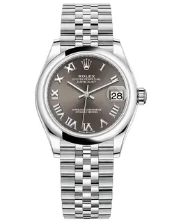 Rolex Datejust 31 - Stainless Steel Dark Grey Roman Dial Women's Watch