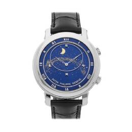 Patek Philippe Celestial Automatic Moon Phase Blue Dial Ladies Watch 5102G-001