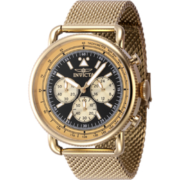 Invicta 47361 Speedway Zager Exclusive Mens Chronograph Quartz Watch Black Dial