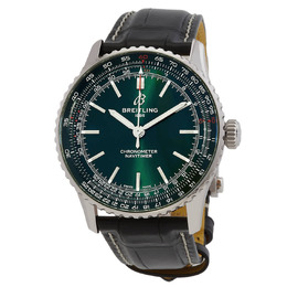 Breitling Navitimer Automatic Mens Watch A17329371L1P1 Green Dial
