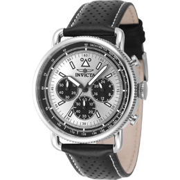 Invicta 47363 Speedway Zager Exclusive Chronograph Mens Quartz Watch Silver Dial