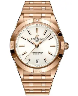 Breitling Chronomat Automatic 36 White Dial Rose Gold Women's Watch Model R10380101A1R1