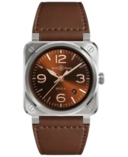 Bell & Ross BR03A-GH-ST/SCA Golden Heritage Brown Dial Automatic Men's Watch