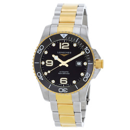 Longines L37823567 Mens Automatic Black Dial HydroConquest Chronograph