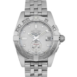 Pre-owned Breitling Galactic 36 Automatic Diamond White Dial Unisex Watch A37330
