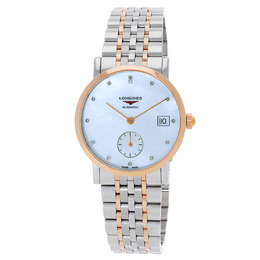 Longines Elegant Automatic Diamond White Dial Ladies Watch L4.312.5.87.7