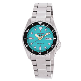 Seiko 5 GMT Automatic Green Dial Mens Watch SRPK33K1