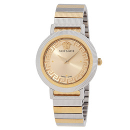 Versace Greca Chic Quartz Gold Dial Ladies Watch ve3d00422