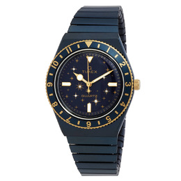 Timex Q Celestial Quartz Blue Dial Ladies Watch TW2V53500