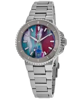 Oris Aquis Date Upcycle Automatic Multicolor Dial Steel Women's Watch - 01 733 05P