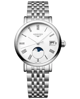 Longines Elegant Collection Automatic Quartz White Dial Steel Women's Watch l4.330.4.11.6