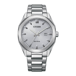 Citizen Eco-Drive Mens Silver Dial Watch BM7600-81A