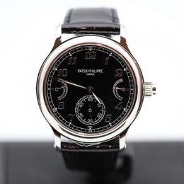 Patek Philippe Grand Complications Grande and Petite Sonnerie Hand Wind Black Dial Watch 6301p-001