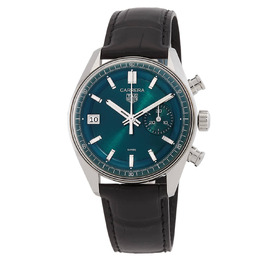 Tag Heuer Carrera Chronograph Automatic Green Dial Mens Watch cbs2211.fc6545
