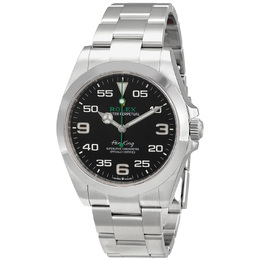 Pre-Owned Rolex Air-King M126900-0001 Automatic Mens Black Dial Oyster Watch