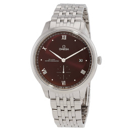Omega De Ville Automatic Chronometer Red Dial Mens Watch 434.10.41.20.11.001