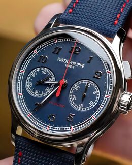 Patek Philippe Grand Complications Chronograph Hand Wind Blue Dial Mens Watch 5470p-001