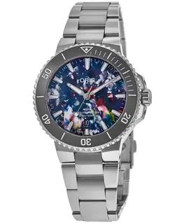 Oris Aquis Date Upcycle Automatic Multicolor Dial Steel Men's Watch Model 01 733 7789 4150-07
