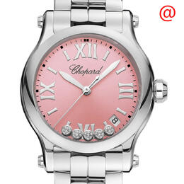 Chopard Happy Sport Quartz Pink Dial Ladies Watch 278582-3009