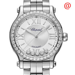 Chopard Happy Sport Automatic Chronometer Diamond Silver Dial Ladies Watch 278608-3004