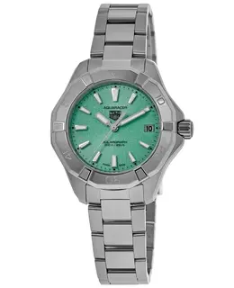 Tag Heuer Aquaracer Professional 200 Solargraph Green Dial Steel Women's Watch wbp1315.ba0005