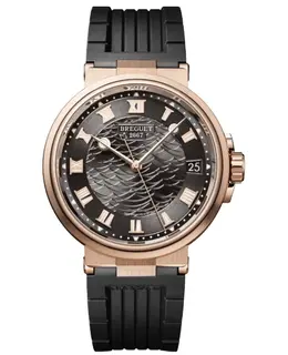 Breguet 5517br/g3/5zu - Authentic Luxury Men's Chronograph Automatic Watch with Rose Gold Case and Slate Grey Dial