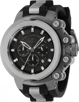 Invicta Mens Watch 38339 - Chronograph GMT Quartz Black Dial