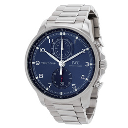 Pre-Owned IWC Portugieser Chronograph Auto Blue Dial Mens Watch IW390701
