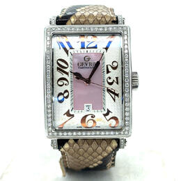 Pre-owned Gevril Avenue Of Americas Glamour Automatic Crystal Ladies Watch Model: 6209RL