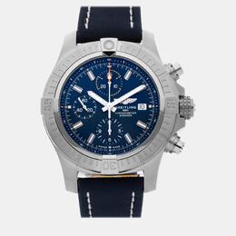 Breitling Blue Stainless Steel Avenger A13317101C1X2 Automatic Men's Watch 45mm
