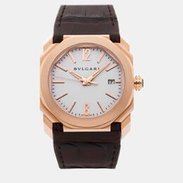 Bulgari Octo 102119 Automatic Silver 18k Rose Gold Men’s Wristwatch 38mm 953013