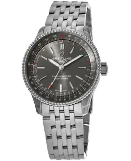 Breitling Navitimer Automatic 36 Grey Dial Stainless Steel Women's Watch Model A17327381B1A1
