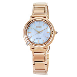 Citizen L Eco-Drive Mother of Pearl Dial Ladies Watch EM10985E4