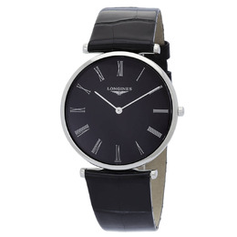 Longines La Grande Classique Quartz Black Dial Watch - L4.755.4.51.2