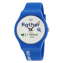 Swatch SO29Z704 Fathers Day Mens Quartz White Dial Watch