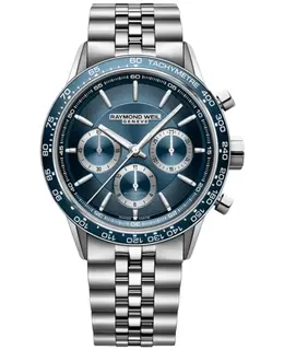 Raymond Weil Freelancer Blue Dial Chronograph Steel Men's Watch Model 7741-ST3-50021