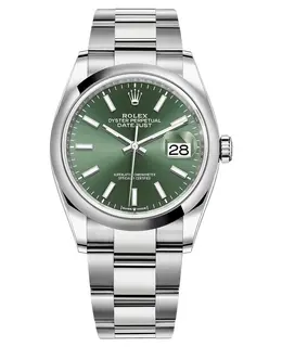 Rolex Datejust m126200-0024 36mm Women's Stainless Steel Mint Green Dial Luxury Watch