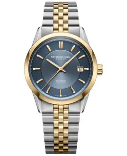 Raymond Weil Freelancer Automatic Date (2771-stp-50051) - Blue Dial Two-Tone Steel Men's Watch